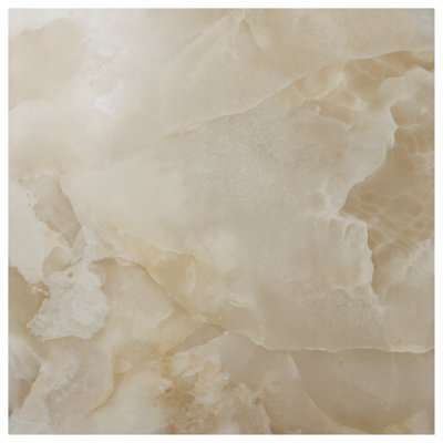 Carrelage de sol en porcelaine satinée aspect onyx 47,24 po x 47,24 po Kavira
