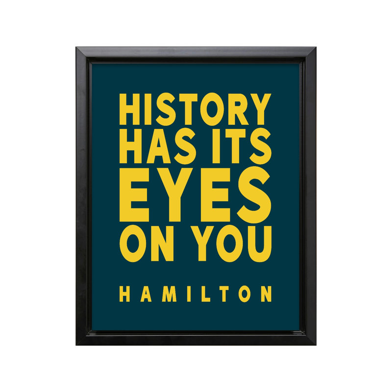 L'histoire a les yeux sur vous, Black Framed, Canvas, 24"H x 32"W