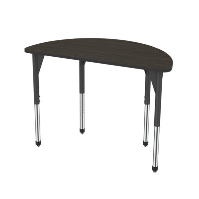 Premier Series Adjustable Half-circle 3 Students Activity Table