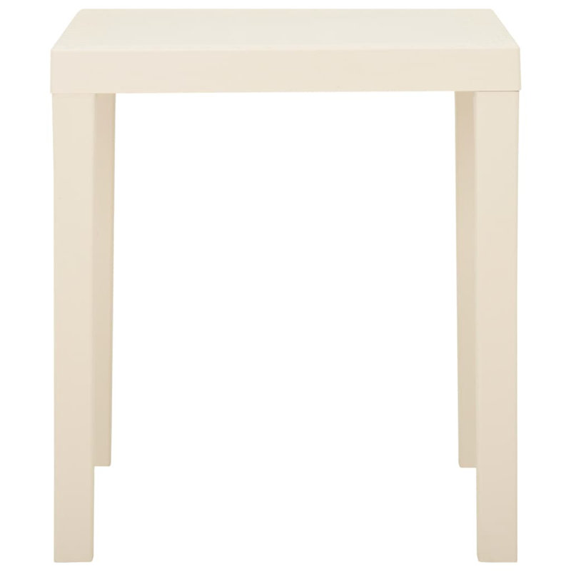 Ethean Rectangular Outdoor Dining Table , 79cm cm W 65cm cm D, White