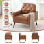 Chaises d'appoint de style Mid-Century avec boutons et coussins amovibles