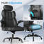Ergonomic High-Back Office Desk Chair with Lumbar Support and Flip-Up Armrests -1483899693