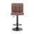Deristin Swivel Upholstered Adjustable Height Counter Stool with Metal Frame-1711429614