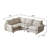 99 In. 4-Piece L Shaped Modular Free Combination Sectional Sofa Couch For Living Room And Spacious Space-997776251