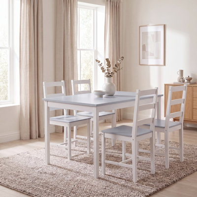 Laurentis 4 -Person Solid Wood Dining Set