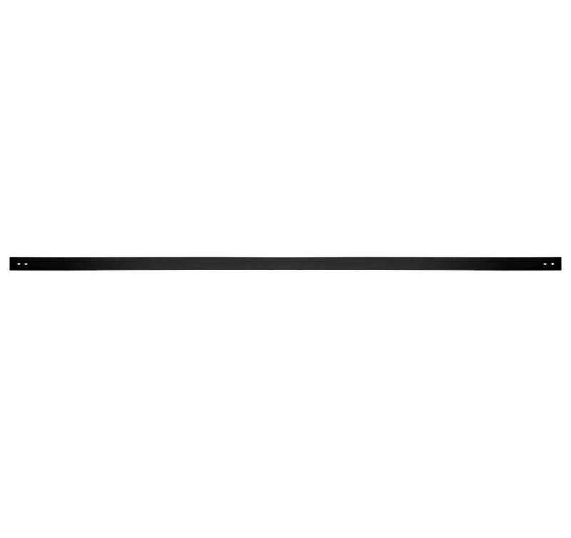 Black Steel Track Standard Single, 3.5" H x 4.5" W x 61" D