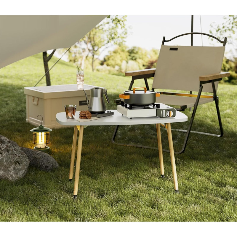 80cm Folding Table, White Hip