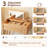 Solid Wood Makeup Vanity with Flip Mirror and Lighting Modes-834786300-812106585