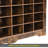Sleek Design 24 Shoe Cubby Console, Modern Shoe Cabinet With Curved Base, Versatile Sideboard With High-Quality For Hallway, Bedroom, Living Room-882632014