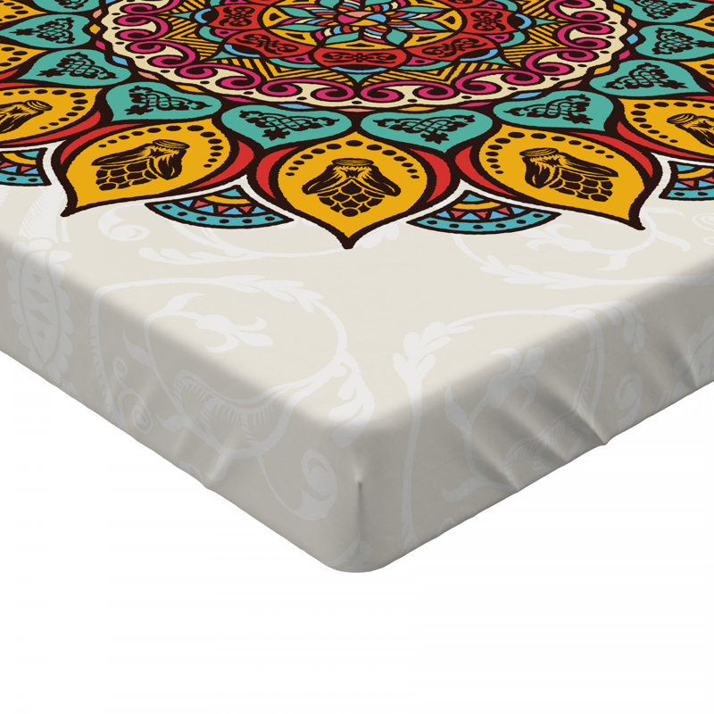 Microfiber Floral Fitted Sheet, Full Fitted Sheet