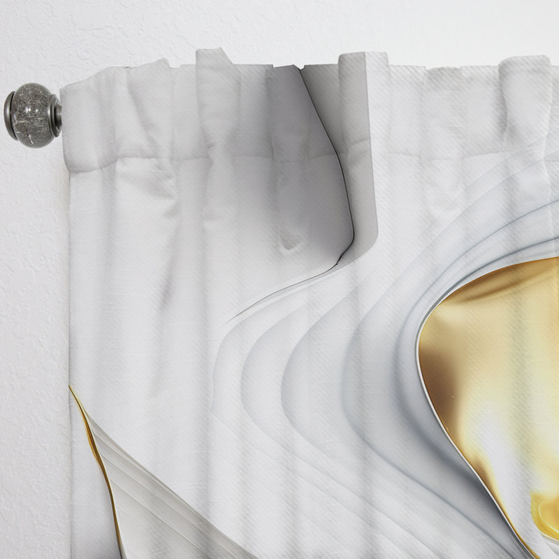 Eli - Abstract Geode Waves Grey V - Modern Velvet Curtain - Room Darkening - 1 panel, 52" W x 108" L