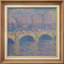 «Waterloo Bridge, Veiled Sun» par Claude Monet - peinture sur toile encadrée-86450651