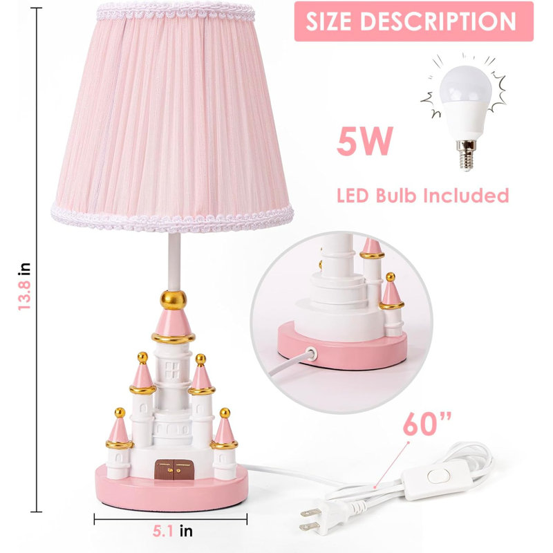 Pink Bedside Lamp