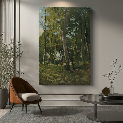 Entrée de la forêt - toile tendue par Henri-Joseph Harpignies