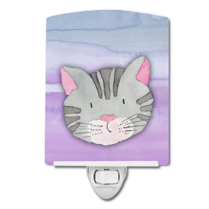 Éclairage de nuit en céramique faciale Cat