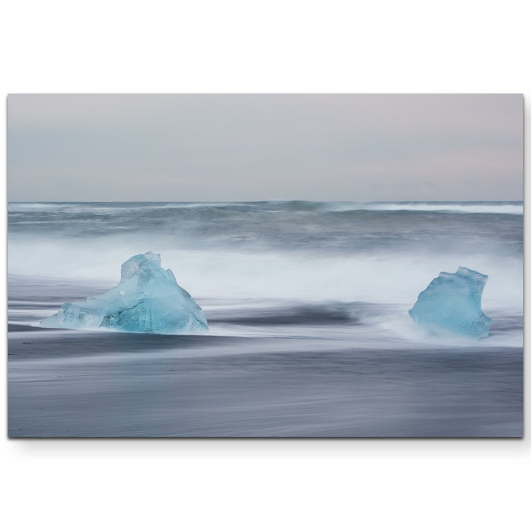 Leinwandbild Eisberge auf Island