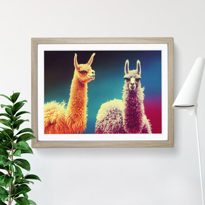 Epic Llamas - Single Picture Frame Print