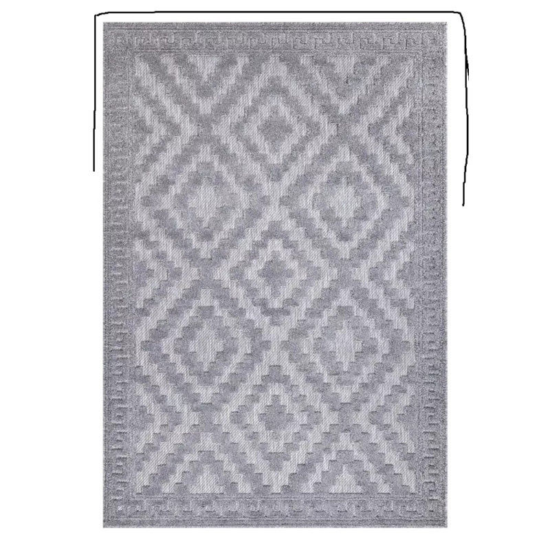 Geometric Area Rug, Rectangle 200 x 290 cm