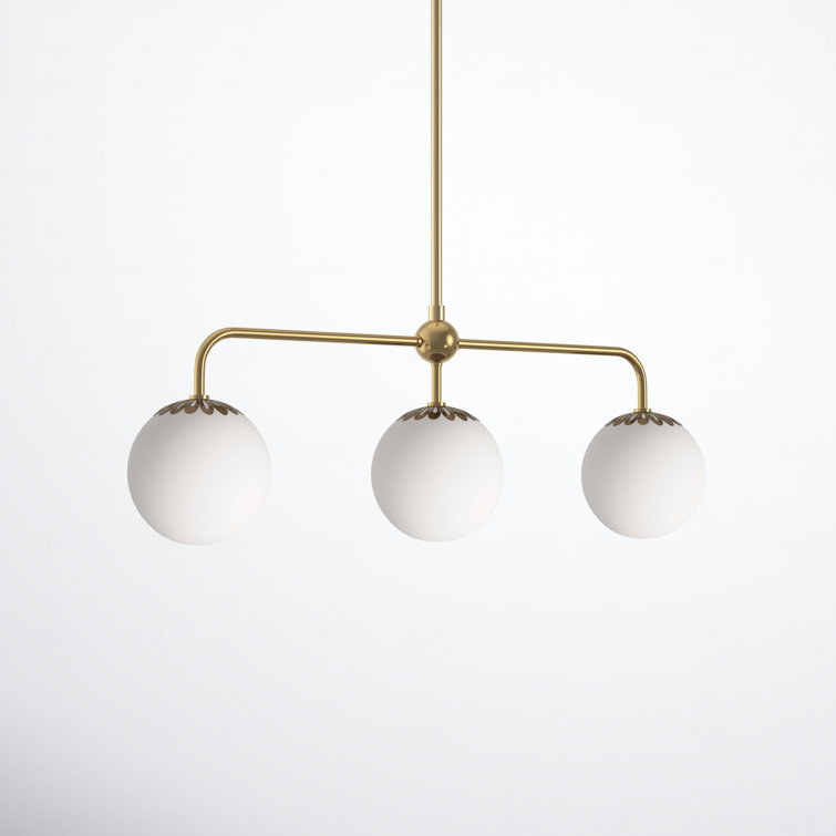 Deniaud 3 Light Glass Pendant
