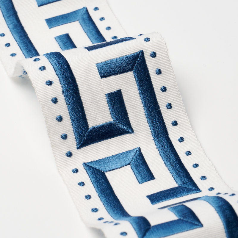 Schumacher X Paloma Contreras Margo Fret Trim, Marine
