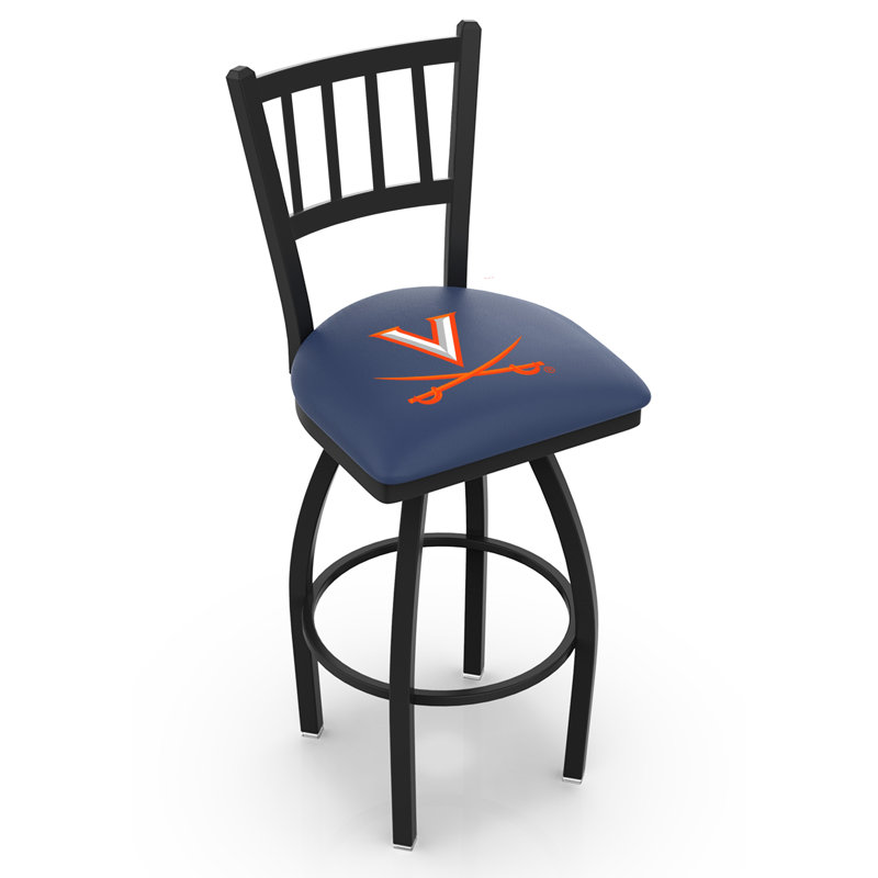 Tabouret de comptoir pivotant de 25 po NCAA, 30 po de hauteur, Virginie