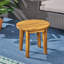 Table d'appoint rustique en bois de 16 po, finition, style et intempéries