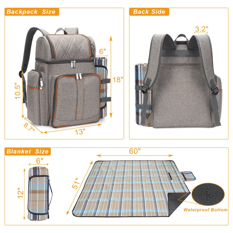 Fabric Picnic Backpack