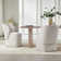 Niha Upholstered Dining Chair with Casters
