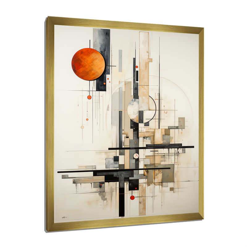 «Jahzarah Beige», impression sur toile, Encadrement doré, H 32 po x l 24 po x P 1 po