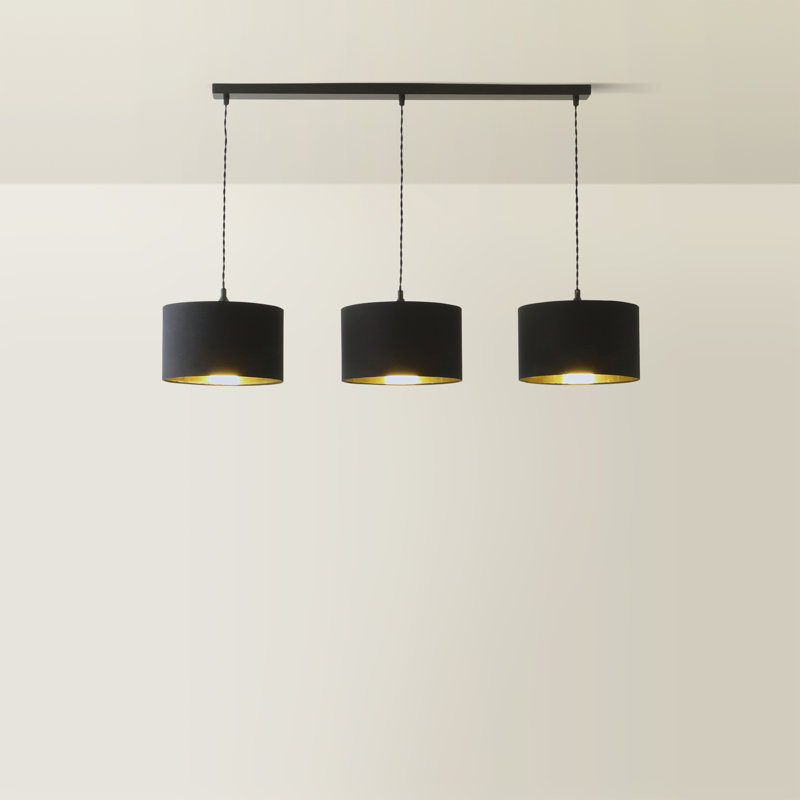 Albeiro 3 - Light Pendant, Matte Black, Black
