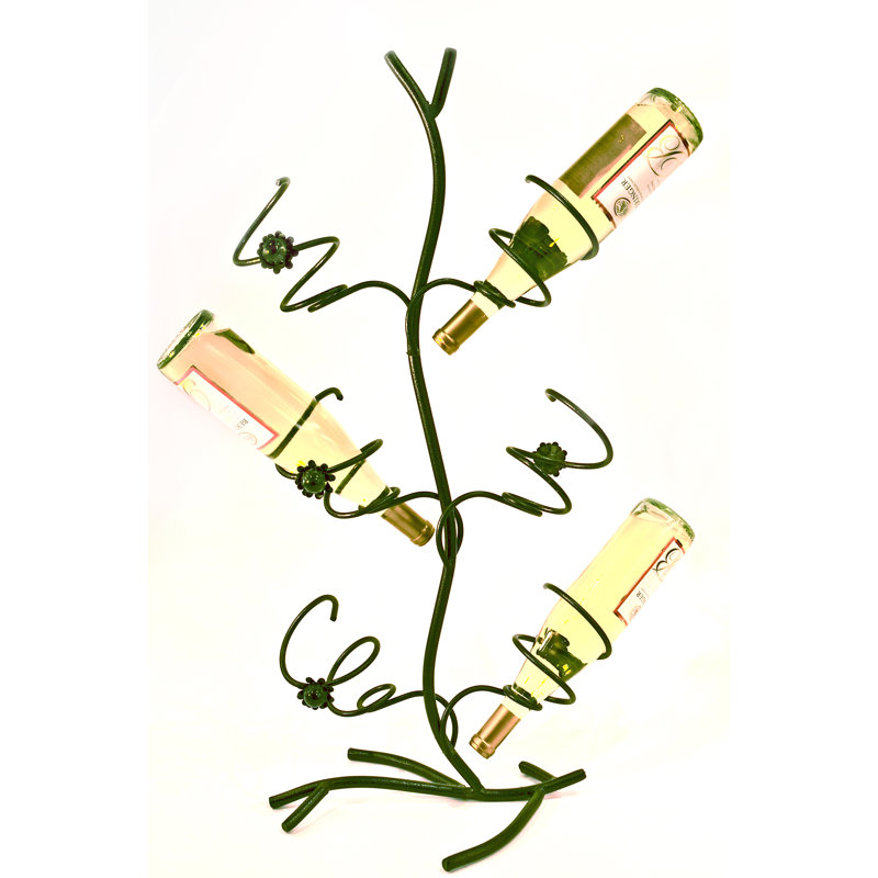 Wild Rose Wine Bottle Rack in Green
