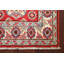 Tapis rouge en laine noué à la main de conception unique 2 pi 0 po x 3 pi 3 po