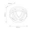 Windrowe Graphite 28cm H Outdoor Flush Mount