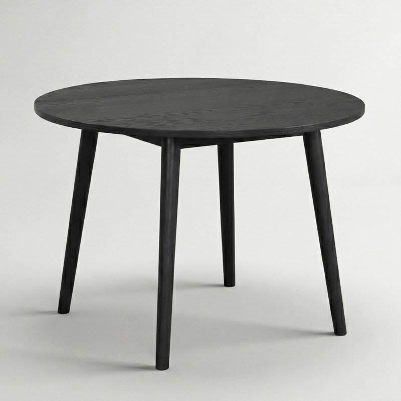 Angela Round Dining Table, Black