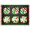 Holly Ribbon Ball Ornament, 4 Inches