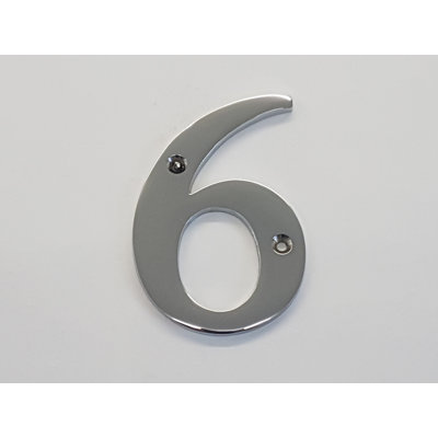 Tamas 10cm H Reflective Metal House Number
