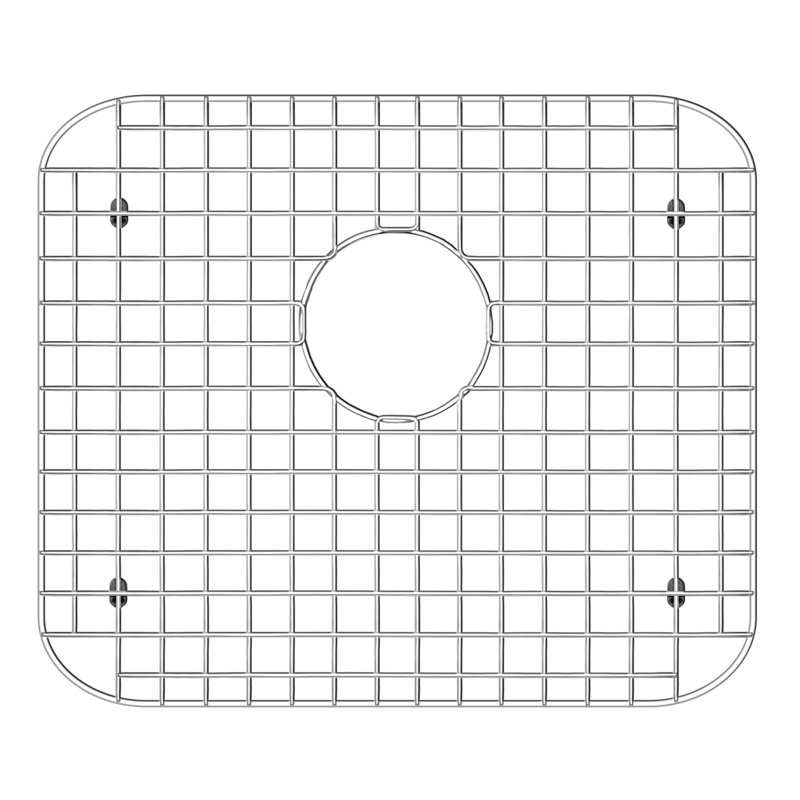 Grille d'évier de cuisine en acier inoxydable Whitehaus pour évier modèle WHNDBU3318