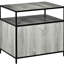 Enceinte de litière pour chat gris - Gardez votre maison propre et heureuse avec le rangement caché de la salle de bain en gris. Espace. Store Mag magazines Plants