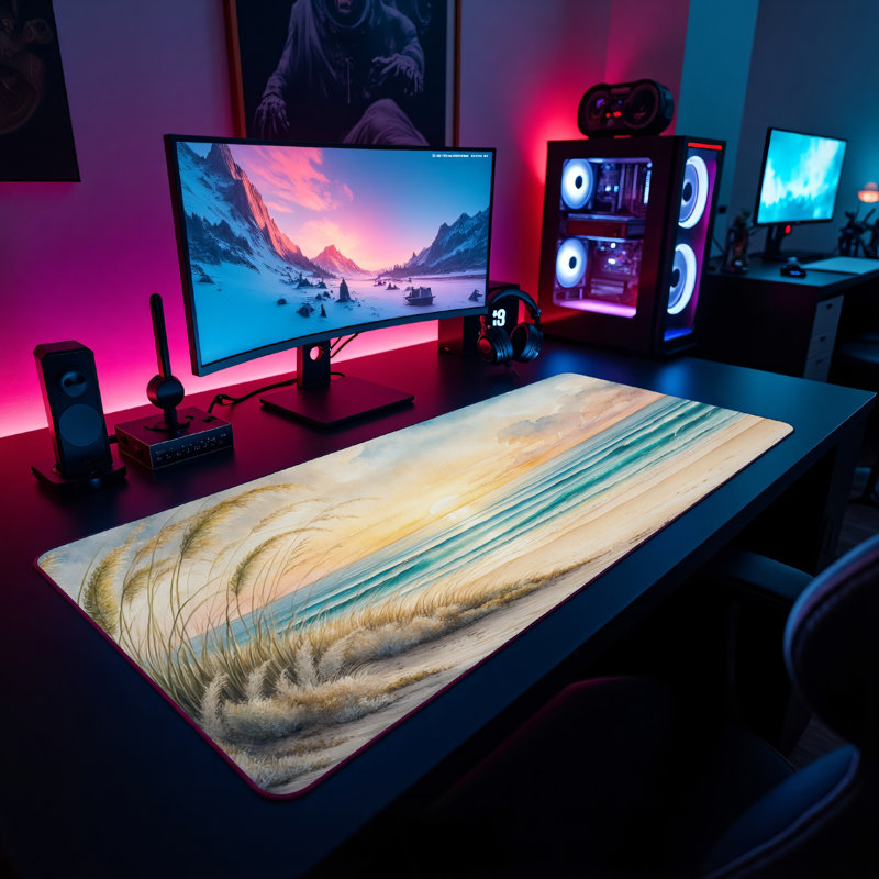 Polyester Desk Pad, 31.5x15.5