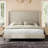 Belo King Khaki Upholstered Wingback Platform Bed-426566455-435998058