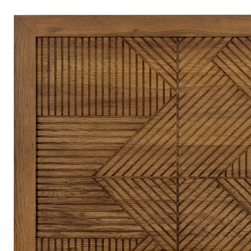 Santa Clara Platform Bed, California King, Oak Golden