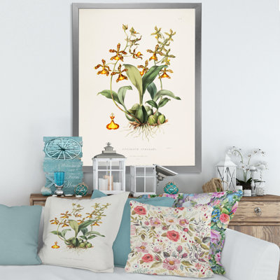 Fleur rétro I - peinture sur toile