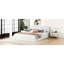 Lit plateforme en tissu d'ameublement-871477686