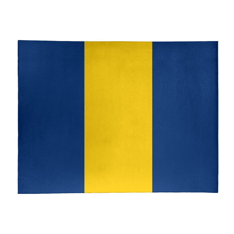 Tapis en poly à rayures de football the the cornes retour, Rectangle 5 pi x 7 pi