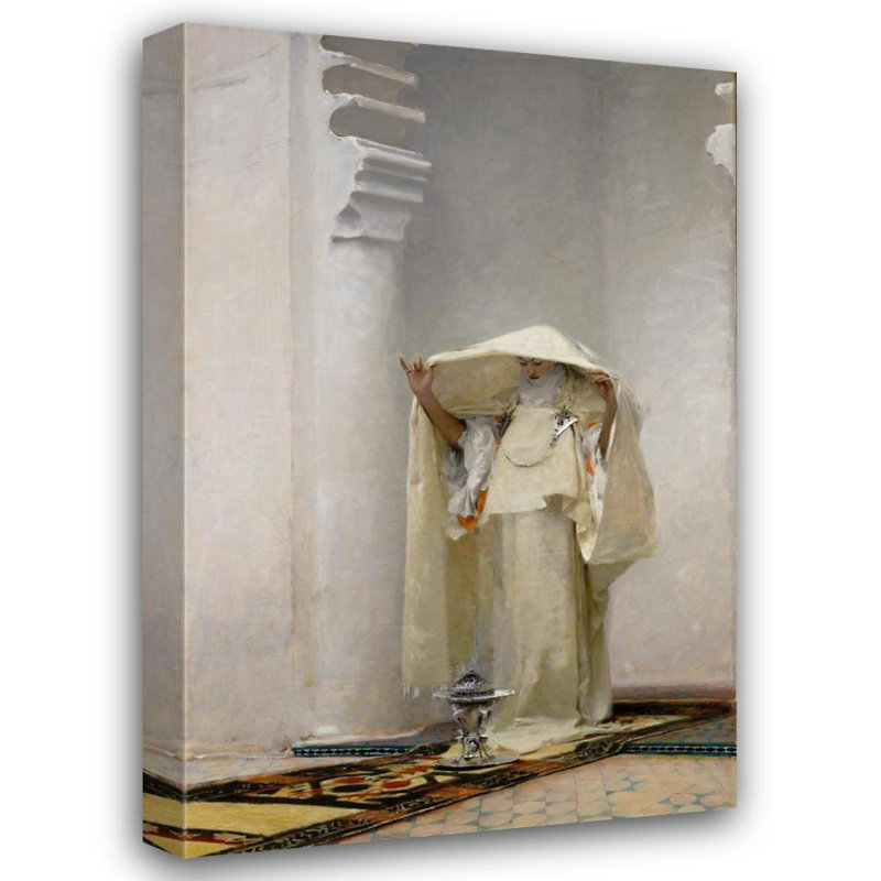 «Smoke of Ambergris» par John Singer Sargent - Art mural sur toile tendue avec châssis, H 24 po x l 17 po