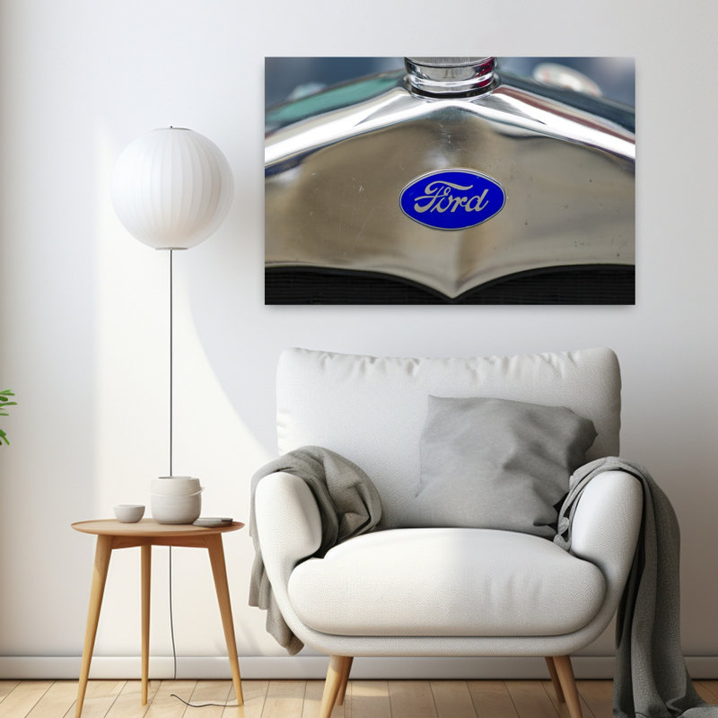 Close-up Of A Classic Car Of Ford Culver City Los Angeles County California USA by Scott M. Tansey - Wrapped Canvas Print