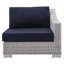 Fauteuil d'extérieur en rotin pour terrasse Conway-714191864