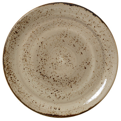 Assiette en forme de pomme craquelée