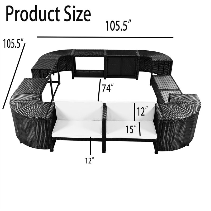 TONWIN Square Hot Tub Cover, Gray