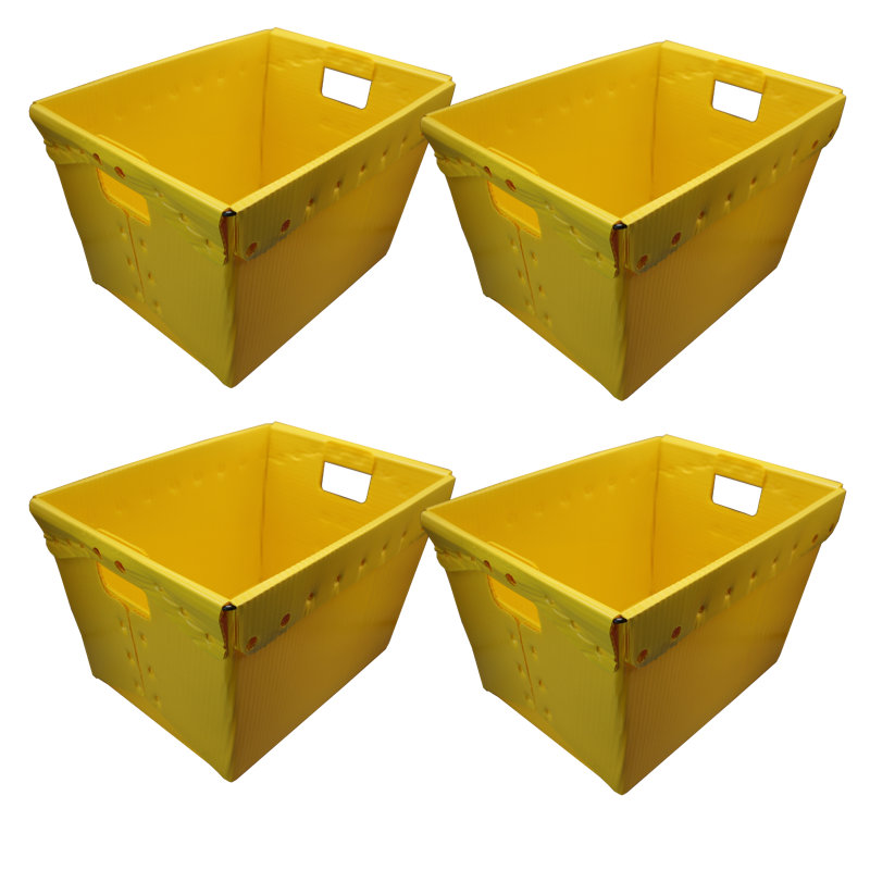 Plastic Cube Set, Yellow